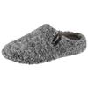 Pantoffel VERBENAS "York Borrego Wash", Damen, Gr. 36, grau (grau meliert), Textil, casual, Schuhe, Clog, Homeslipper, Hausschuh mit Label