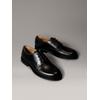 Schnürschuh CALVIN KLEIN "ESS RUBBER DERBY LTH", Herren, Gr. 44, schwarz, Leder, unifarben, klassisch, Schuhe, Anzugschuh, Business-Schnürer, Klassik-Schnürschuh mit CK-Markenlogo