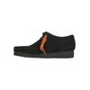 Schnürschuh CLARKS "Wallabee Black", Herren, Gr. 42,5, schwarz, Leder, klassisch, Schuhe, aus hochwertigem schwarzem Wildleder