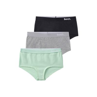 Panty BENCH., Kinder, Gr. 146/152, mint, schwarz, grau, Jersey, Obermaterial: 92% Baumwolle, 8% Elasthan, unifarben, körpernah, Unterhosen, mit weichen Taillenbündchen Image