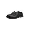 Slipper TOMMY HILFIGER "HILFIGER COMFORT LWT LTH LOAFER", Herren, Gr. 42, schwarz, Nappaleder, klassisch, Schuhe, Abendschuh, Loafer, Businessschuh mit abgesteppter Naht