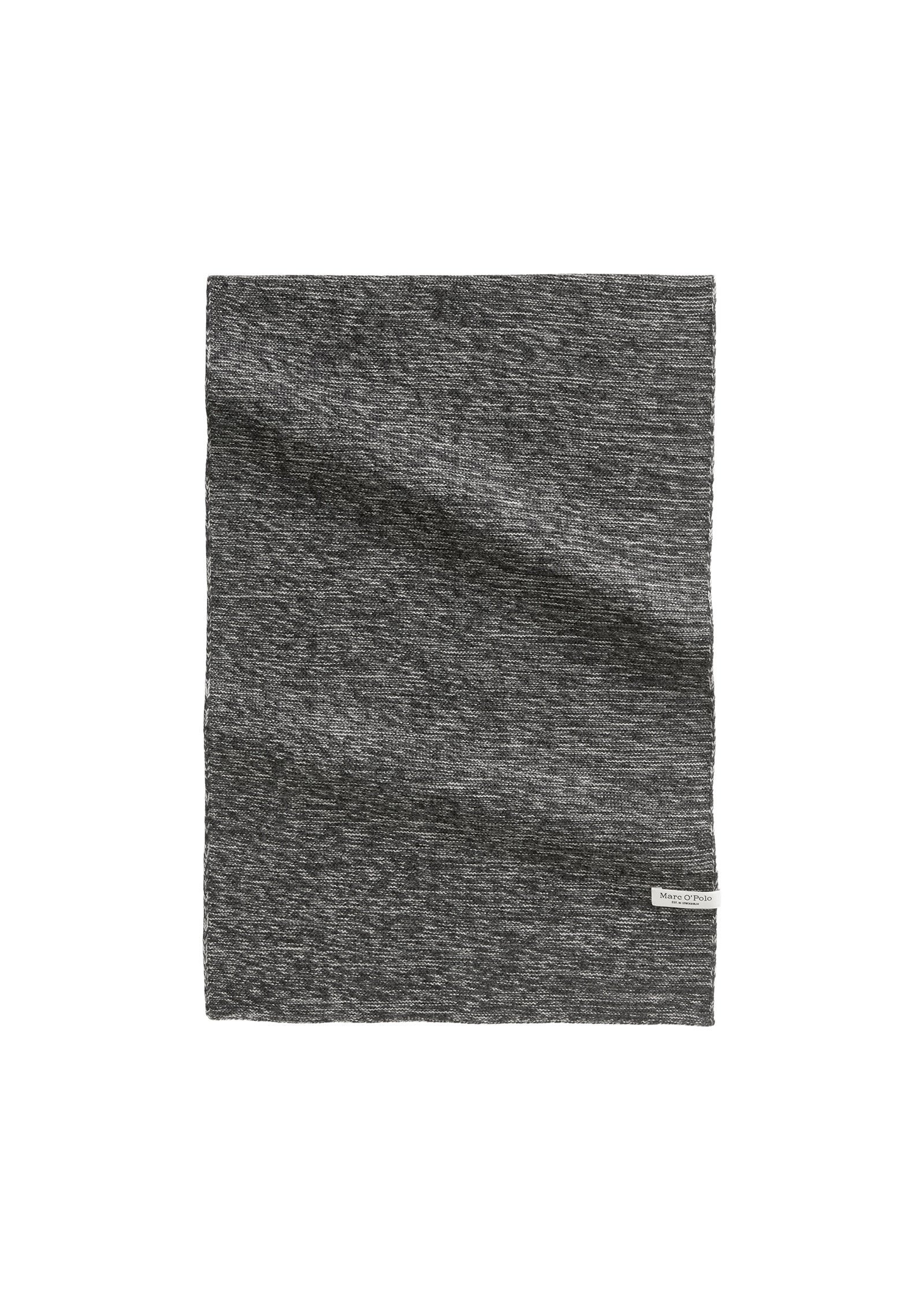 Schal MARC O'POLO "aus reiner Merinowolle", Damen, dunkelgrau melange, Obermaterial: 100% Schurwolle, unifarben, Modetücher Schal