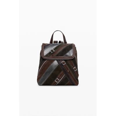 Small backpack with straps and zippers