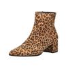 Stiefelette HÖGL "Högl Stiefelette Veloursleder", Damen, Gr. 38, braun (leopard), Veloursleder, casual, Schuhe