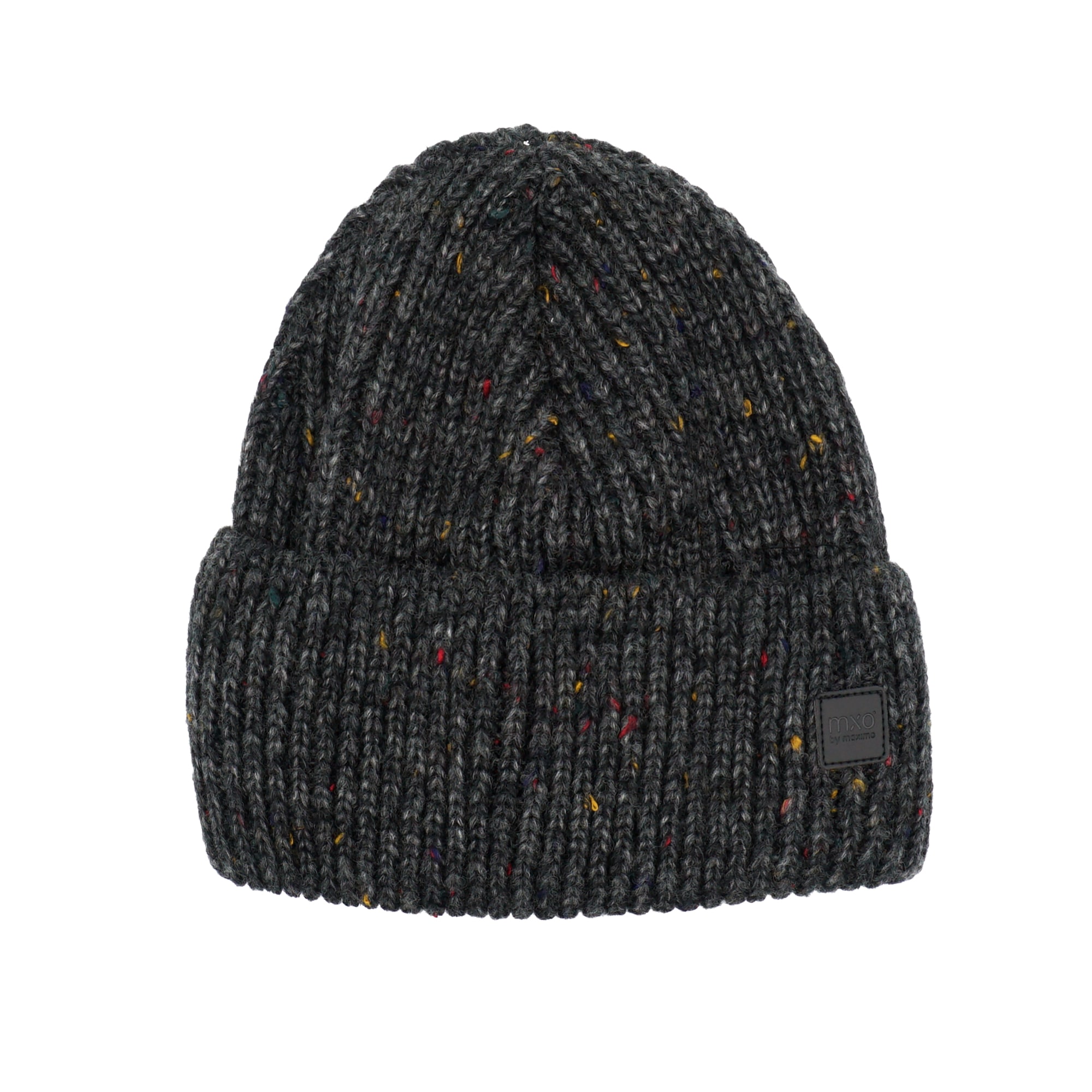 Beanie MAXIMO, Baby, Gr. 51/53, carbonmeliert, Strick, Materialmix, mehrfarbig, Mützen, wärmend, mehrfarbig, mit breitem Umschlag, gefüttert Image