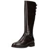 Stiefel NERO GIARDINI "Nero Giardini Stiefel Leder", Damen, Gr. 37, braun (dunkelbraun), Leder, casual, Schuhe