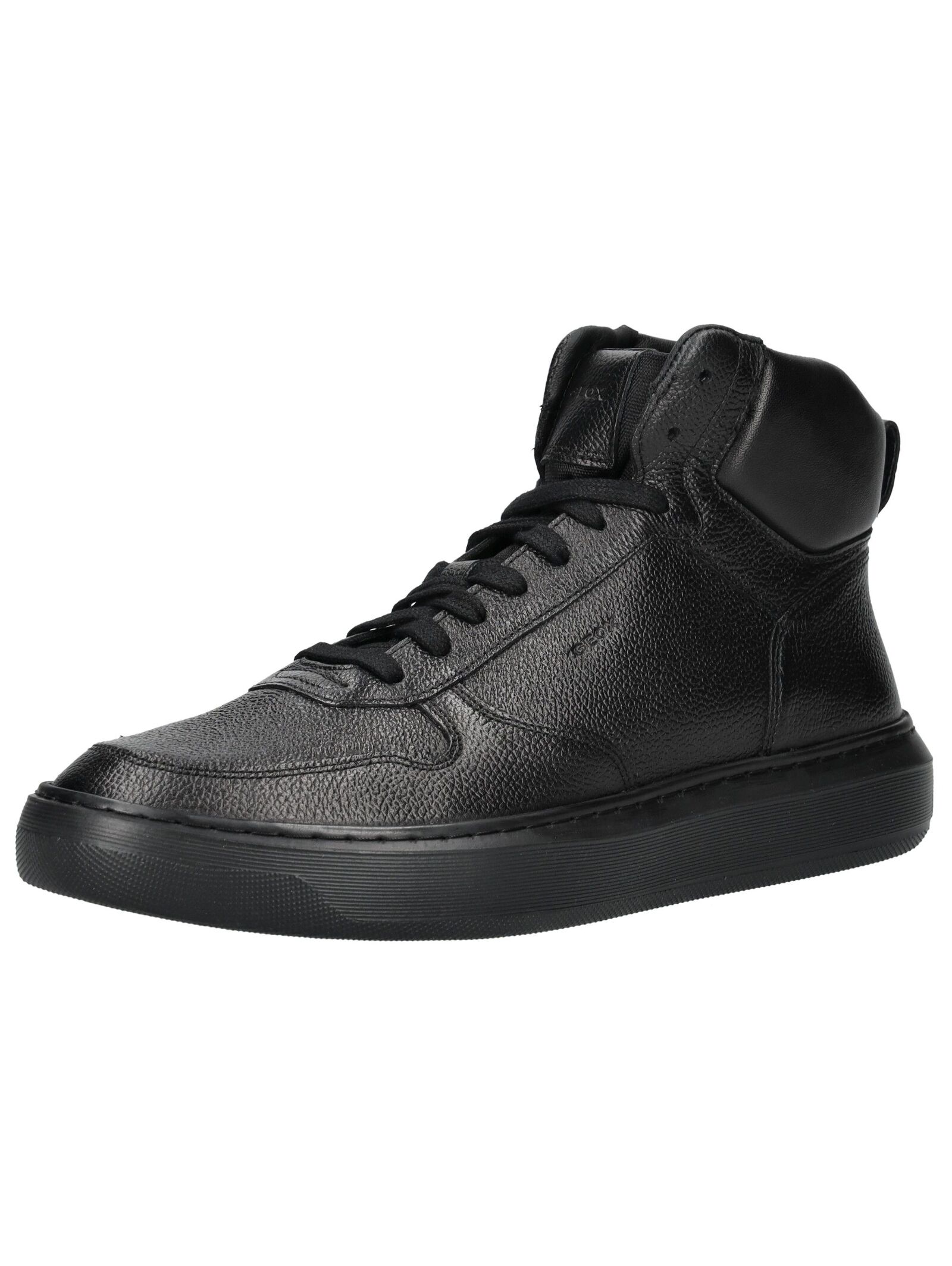Sneaker GEOX "Geox Sneaker Leder/Textil", Damen, Gr. 45, schwarz, Leder, Textil, Schuhe Sneaker