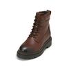Stiefelette MARC O'POLO "mit Innenzipper", Damen, Gr. 38, braun (schwarz braun), Obermaterial: 100% Leder (Rind), unifarben, Schuhe