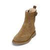 Stiefel MARC O'POLO "mit flauschigem Warmfutter", Damen, Gr. 38, braun (mid braun), Obermaterial: 100% Leder (Rind), unifarben, Schuhe