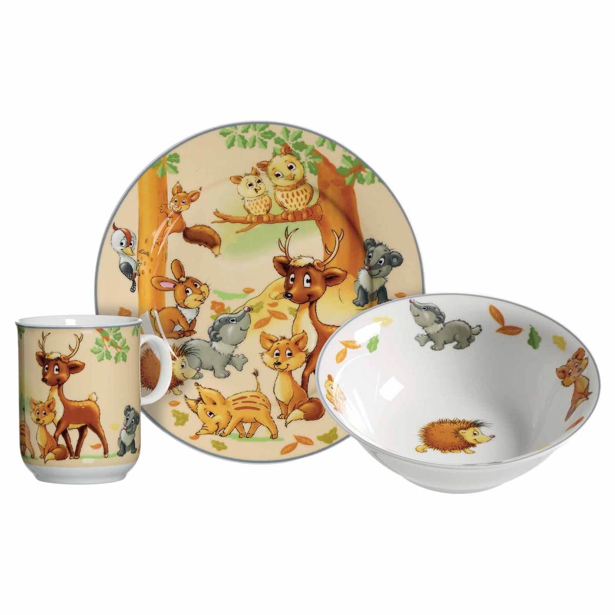 Ritzenhoff & Breker WALDTIERE Kindergeschirr Set 3-teilig Image