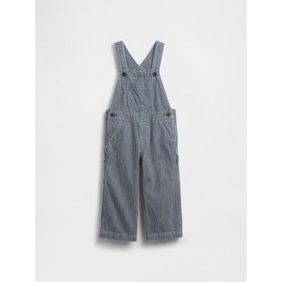 Gap Blue Denim Stripe Baggy All-In-One