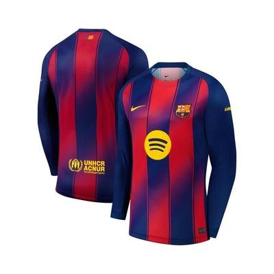 Barcelona 2025/26 Home Replica Long Sleeve Jersey - Blue - Nike T-Shirts