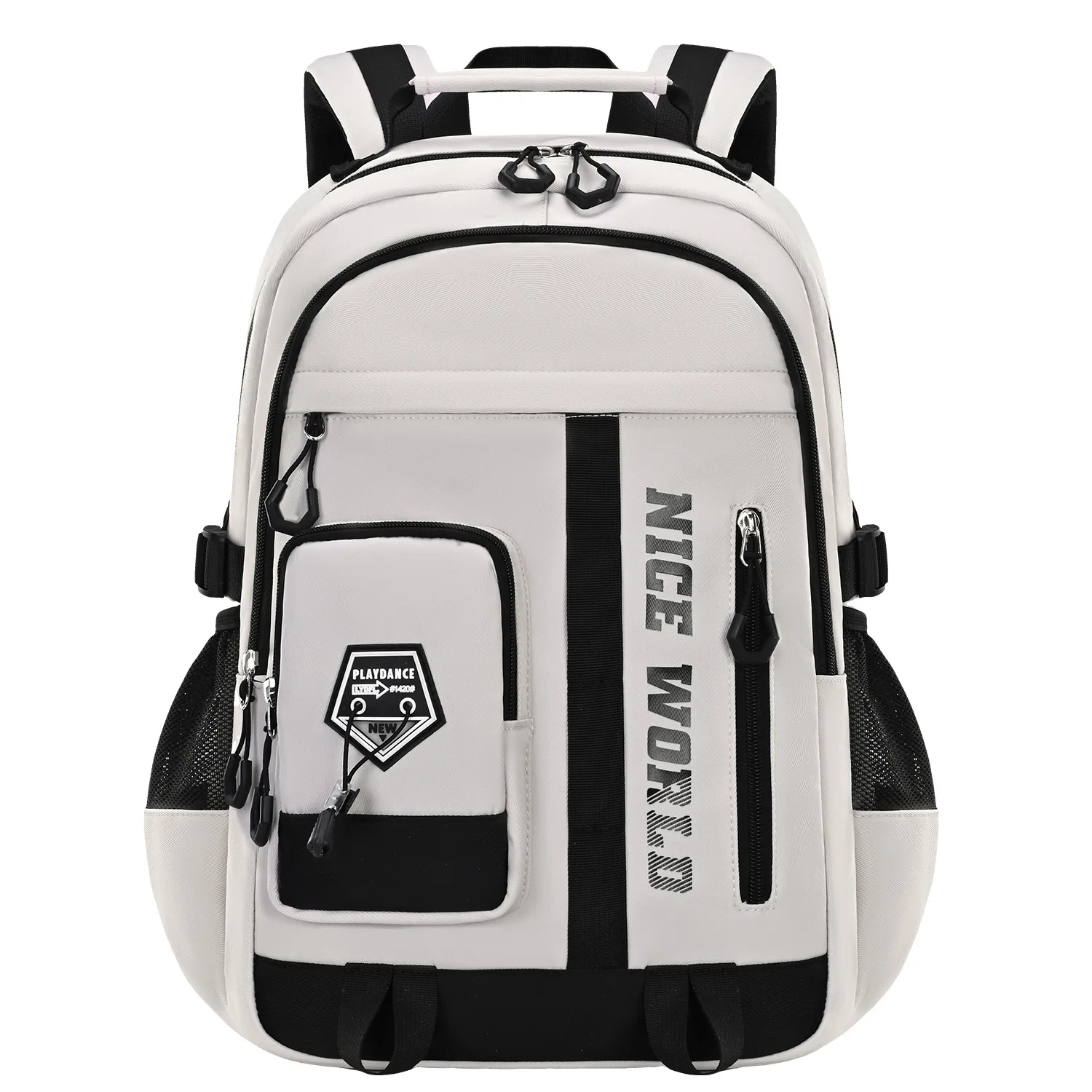 Sac à dos d'école pour adolescents pour garçons et filles, grand sac à dos pour étudiant avec de nombreuses poches, sacs d'école du collège et du secondaire