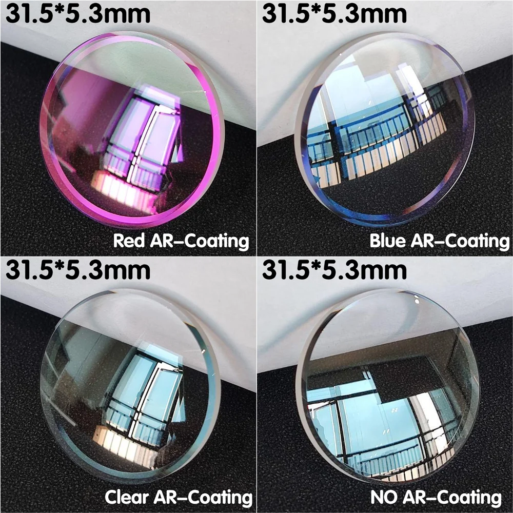 Saphir-Uhrenglas, Kuppelglas, 31,5 x 5,3 mm, Kristall-Uhrenteile, Ersatzzubehör, geeignet für SKX007 SKX009 Modellglas Image