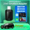 Per BMW X1 X3 X4 X5 X6 Nuova Auto Mini Wireless CarPlay Android Auto 2 In 1 Adattatore WiFi Collegamento Veloce Plug And Play Accessori Auto