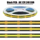 Striscia COB PCB nera DC 12V 24V 320Leds/M Bianco caldo/naturale 3000K 4000K 6000K IP20 RA90 Luce LED flessibile 0,5M 1M 5M 10M 20M