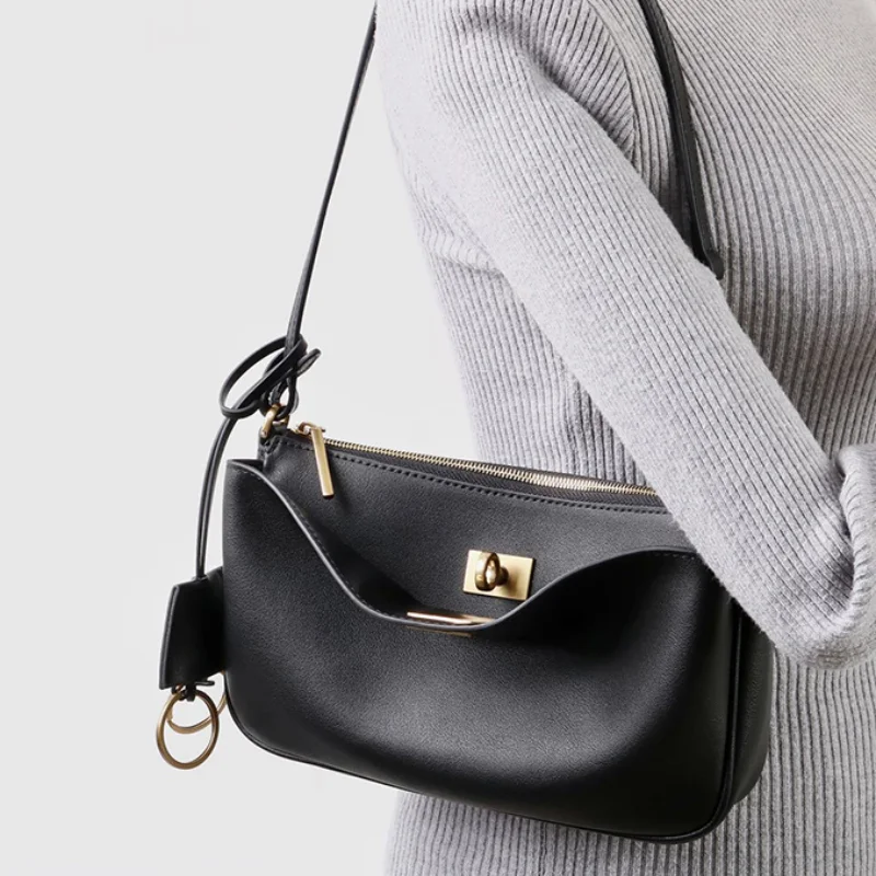 Luxus Mode Silber Lock Handtasche High-end-Marke Designer Neue High-end-Allgleiches Unterarm Tasche Frauen Casual pendler Schulter Tasche