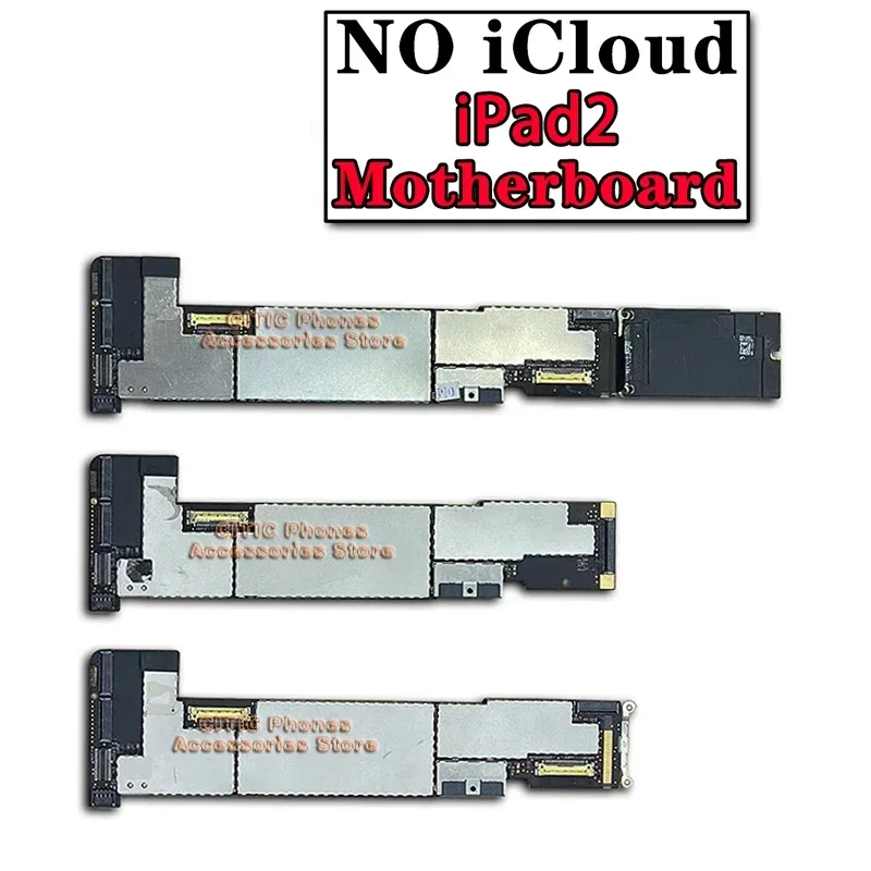 100 % Original, keine iCloud für IPad 2 Logic Board, A1395 WIFI-Versionen A1396/A1397, 3G-Mobilversionen für IPad 2 Motherboard Image