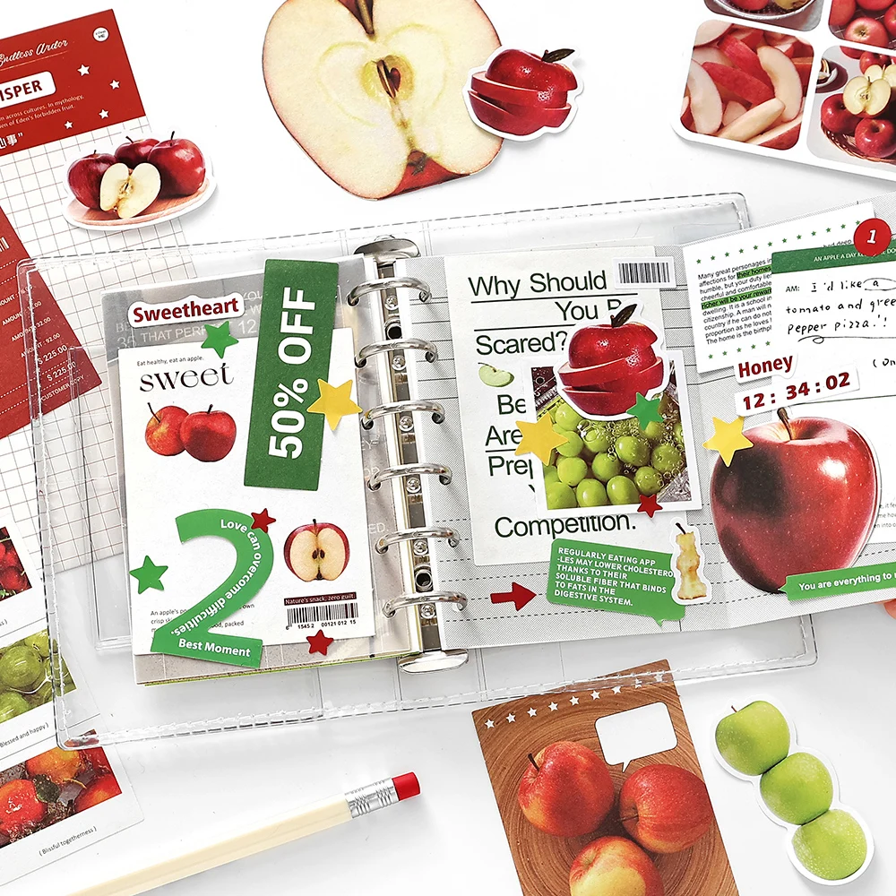 50 stücke Retro Ins Journal Dekorative Material Aufkleber Pack Kreative Handbuch Collage DIY Tagebuch Album Sammelalbum Ästhetische Lieferungen Image