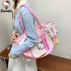 Sanrio Hello Kitty JK Mädchen Umhängetasche Y2K Kitty Hot Sweet Cool Style Einkaufstasche Große Kapazität Pendler Umhängetasche Umhängetasche