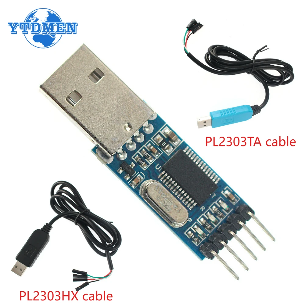 1PCS PL2303 PL2303HX USB Zu RS232 TTL Konverter Adapter Modul PL2303TA Chip Draht, für Arduino Download Kabel Image