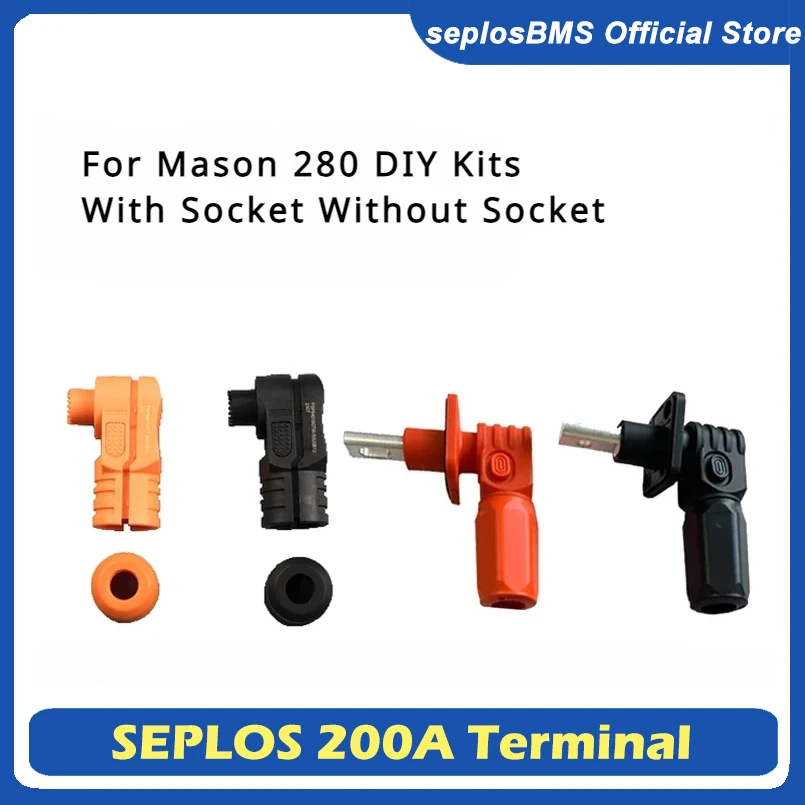 Seplos Batterieklemme, Batteriegehäuse, Eingang, Ausgang, Anschlussklemme, 200 A, für Lifepo4 Home Energy Storage, Batteriepack, hemmungsaktiv Image