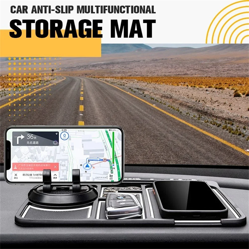 Multifunktions Rutschfeste Telefon Pad Auto Dashboard Nicht Slip Grip Sticky Pad Telefon Halter Matte Anti-skid Silikon Matte auto Zubehör Image