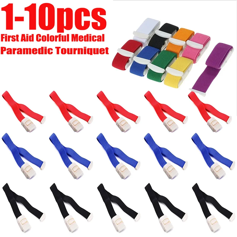 1 stücke ~ 10 stücke Erste Hilfe Bunte Medizinische Rettungssanitäter Tourniquet Quick Release Schnalle Outdoor Sport Notfall Für Medizinische Krankenschwester verwenden Image