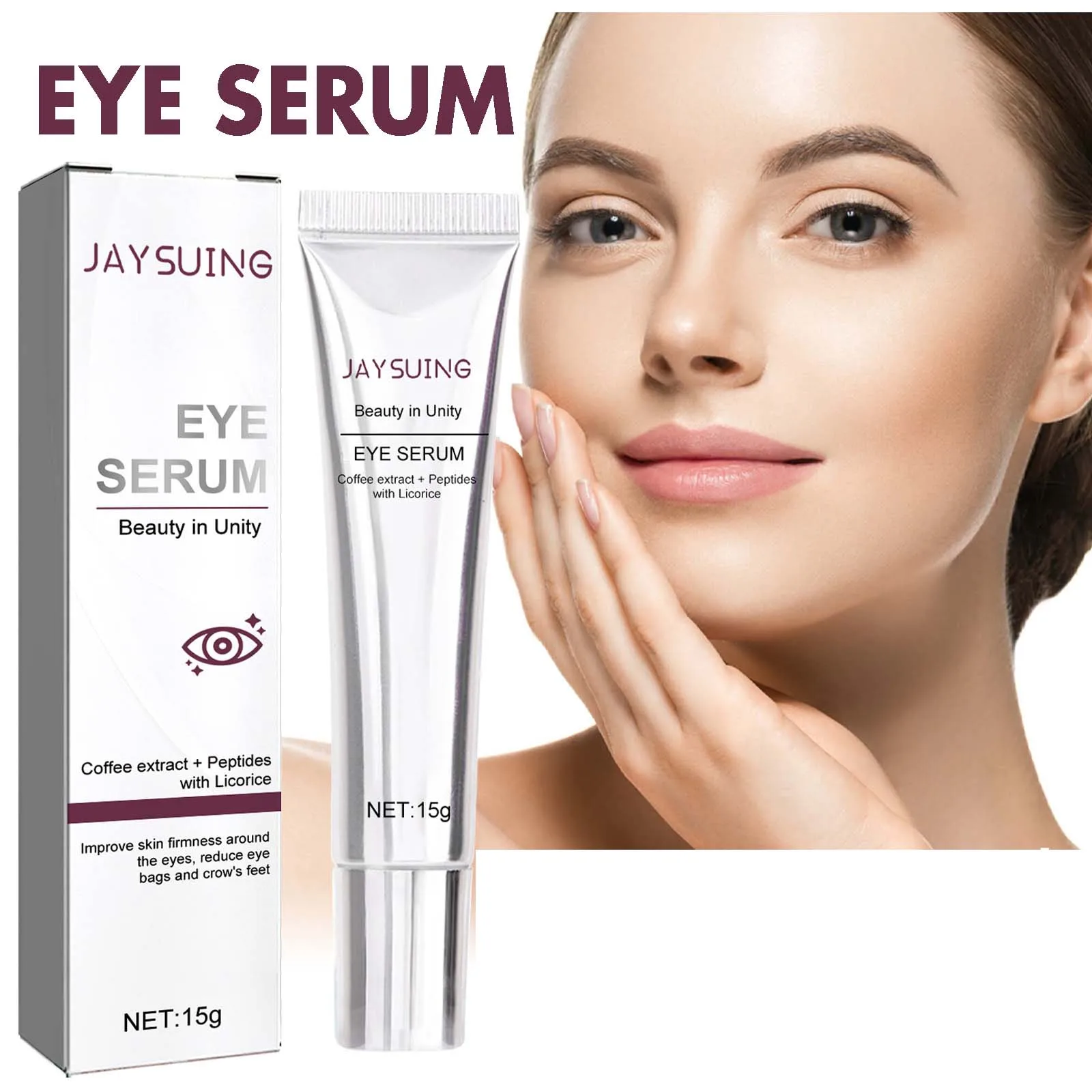 Niacinamid Straffende Augencreme Lock Feuchtigkeit Reduziert Trockenheit Lindert feine Linien Erhöhen Sie die Hautelastizität Massage Augenpflegelotion Image