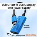 USB C a XREAL/VITURE One/RayNeo AR XR Smart Glasses Adattatore display 4K a 60Hz con ricarica PD100W per Switch Gioco telefono portatile