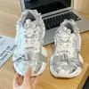 Luxus Marke Dicken sohlen Sport Schuhe Frauen Fliege Casual Run Schuh Vielseitig Mesh Atmen Komfort Outdoor Große Größe Frauen schuh
