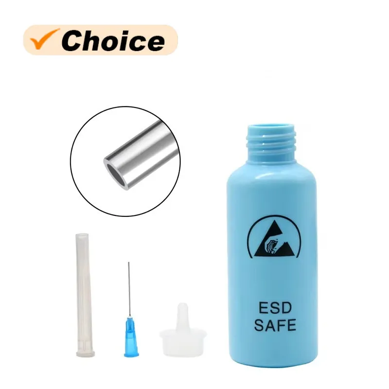 BST-101 50 ml auslaufsichere Dosierflasche aus Kolophonium-Alkohol mit Nadel, antistatische Waschplatte, Wasserlösungsflasche Image