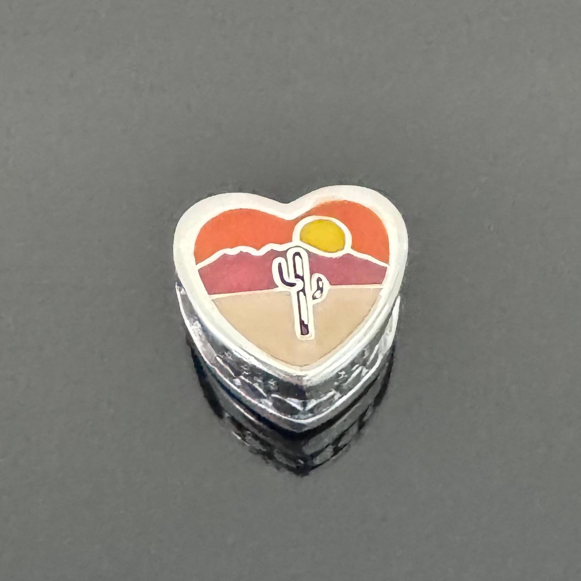 Autentico ciondolo Pandora Arizona Heart/Regalo per lei/Ciondolo bandiera Pandora/Ciondolo Pandora Bead per bracciale/Un vero ciondolo Pandora