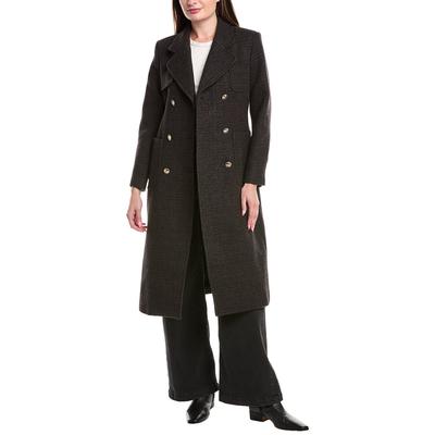 Sandro Paris Boucle Wool Coat