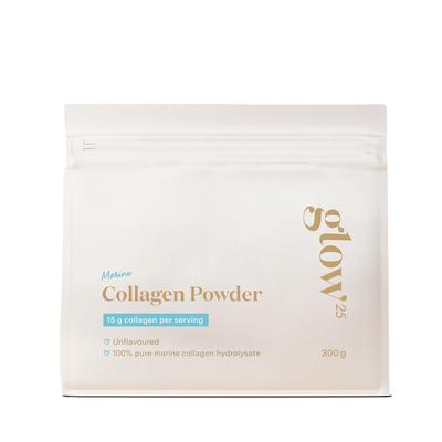 Glow25 Marine Kollagen Pulver - Premium Fisch Hydrolysat Peptide Typ 1 und 3 300g 0.3 kg Image