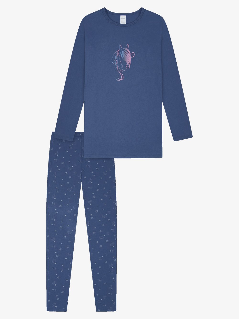 Schiesser Pyjama Mädchen blau, 128 Image