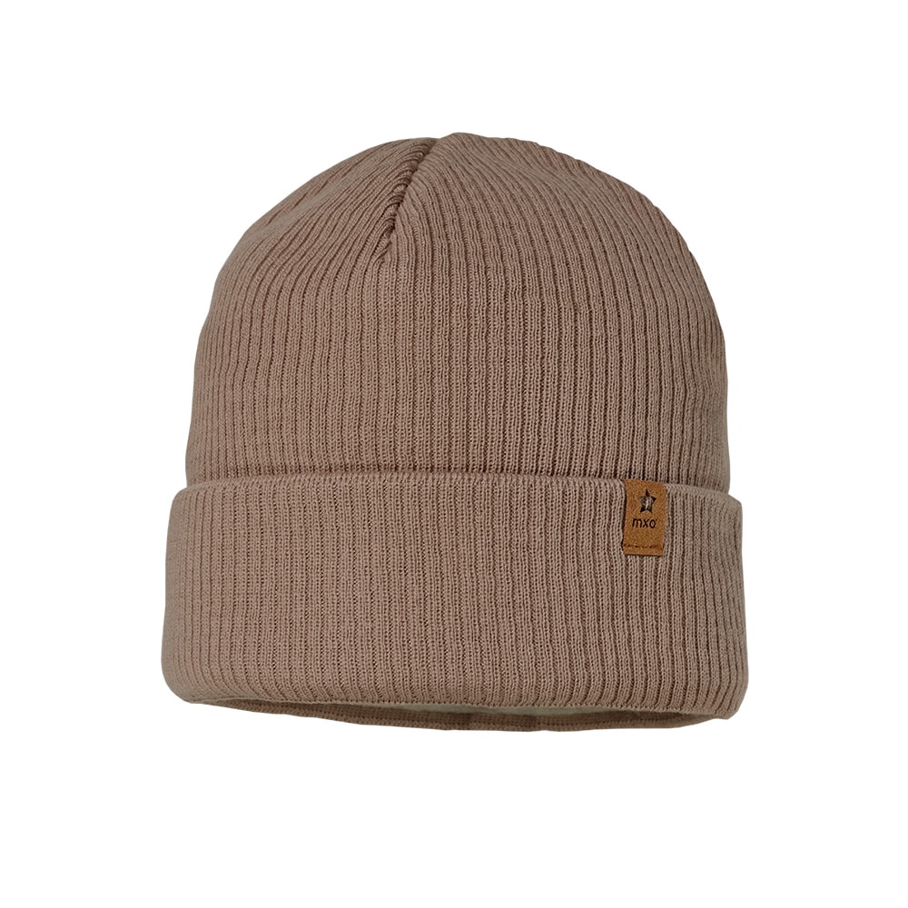 Beanie MAXIMO, Baby, Gr. 55, grau (fungi), Fleece, Baumwolle, unifarben, Mützen, aus Baumwolle, wärmend, gefüttert, unifarben Image