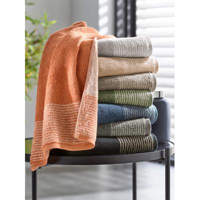 Handtuch CAWÖ Gr. 5, orange (terra), B:30cm L:50cm, 100% Baumwolle, Handtücher (Packung) Image