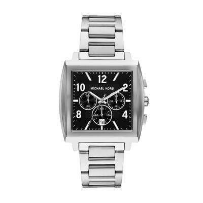 Chronograph MICHAEL KORS "RHYS", edelstahlfarben, Armbanduhren, Herren, Quarzuhr, Armbanduhr, Herrenuhr, Edelstahlarmband, analog, Tag Image