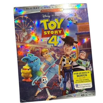 Disney Media | 7 Movies/$50 | Disney Toy Story 4 Blu-Ray + Dvd | Pixar Classic - Gently Used! | Color: Red/Yellow | Size: Os