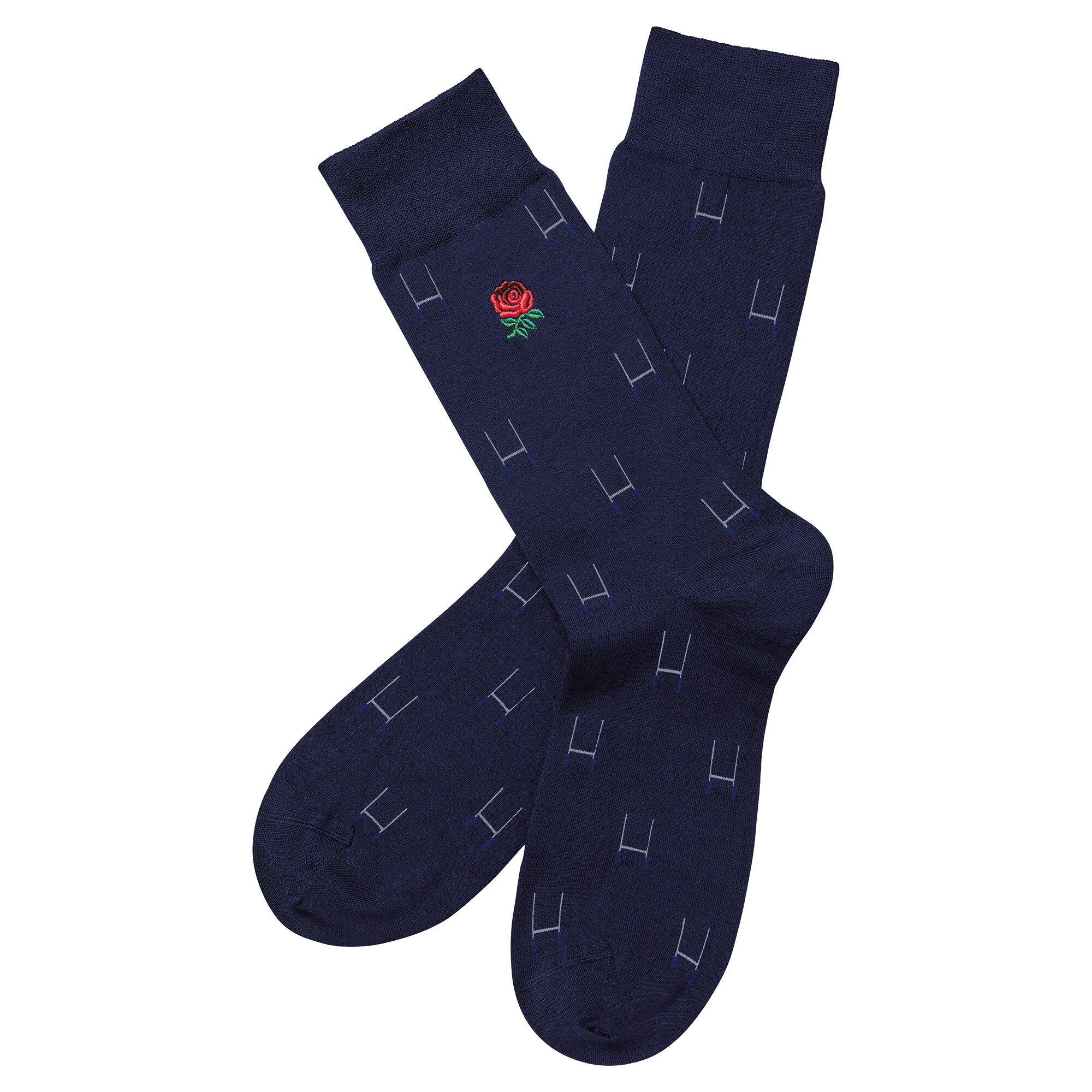 England Rugby Charles Tyrwhitt Baumwollsocken – Französischblau Image