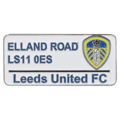 Leeds United Straßenschild-Anstecker Image