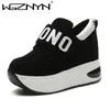 NEUE Luxus Plattform Keil Turnschuhe Damen Schuhe Casual Schuhe Trainer Frauen Weibliche Schuhe Schwarz Rot Sneaker Frauen Tenis feminino
