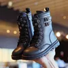 2023 herbst Winter Leder Kinder Schuhe Jungen Mädchen Stiefel Mode Weiche Baby Kurze Stiefel Komfortable Anti-rutsch Kinder stiefel