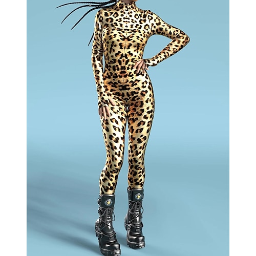 Gemusterte Zentai-Anzüge Cosplay Kostüm Bodysuit Drucken Karnevalskostüm Ganzkörperanzug Herren Damen Jungen Sexy Kostüm Halloween Kostüm für Leistung Party Maskerade Kinder Erwachsene
