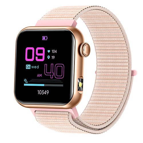 iMosi TK50 Smartwatch 1.72 Zoll Smartwatch Fitnessuhr Bluetooth Temperaturüberwachung Schrittzähler Anruferinnerung Kompatibel mit Android iOS Damen Herren Freisprechanrufe Wasserdicht Mediensteuerung Image