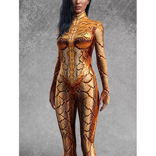 Gemusterte Zentai-Anzüge Cosplay Kostüm Bodysuit Drucken Karnevalskostüm Ganzkörperanzug Herren Damen Jungen Sexy Kostüm Halloween Kostüm für Leistung Party Maskerade Kinder Erwachsene Image