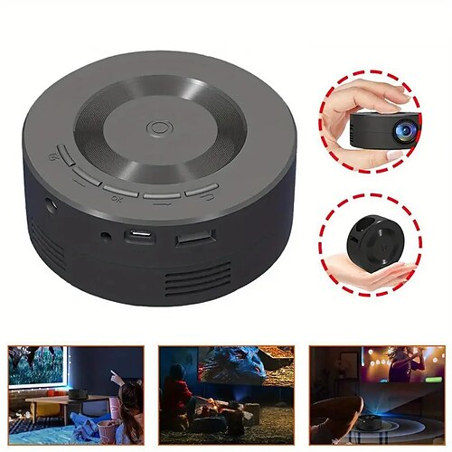 Mini-Tragprojektor S1 – Genießen Sie Heimkino überall – kompatibel mit Smartphones, Laptops, HDMI, USB und SD-Karten