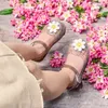 Kinder Sandalen Gelees Blume Lächelndes Gesicht Mode Sommer Flache Schuhe Für Mädchen Anti-rutsch Atmungsaktive Designer Rosa Weiß Größe 24-35