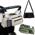Portaoggetti per passeggino Borsa da viaggio per appendere di grande capacità Borsa per mummia Portabottiglie per telefono Borse per pannolini per carrozzina Accessori per passeggino